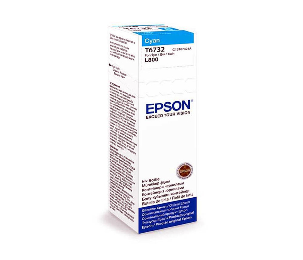 EPSON T6732C  Cyan do L800, L805, L810, L850, L1800 C13T67324A - 161800 - zdjęcie